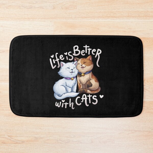 Item preview, Life is Better With Cats - Cute Kawaii Fluffy Kittens designed and sold by Shopeon Designs.
