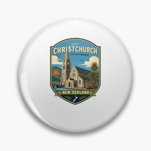 Item preview, Visit Christchurch City Of Gardens Est. 1850 New Zealand Travel Souvenir designed and sold by Star3NowForMe.