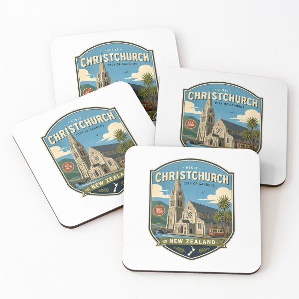 Item preview, Visit Christchurch City Of Gardens Est. 1850 New Zealand Travel Souvenir designed and sold by Star3NowForMe.
