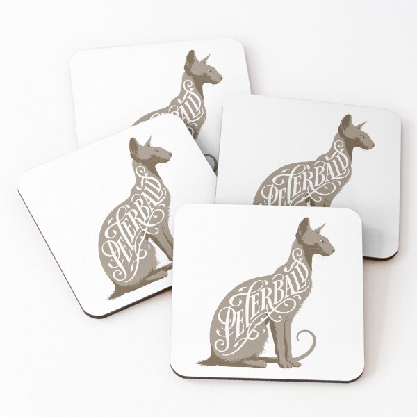 Item preview, Peterbald Cat Word Art | Typography Cat Silhouette Design designed and sold by AyfuDesigns.