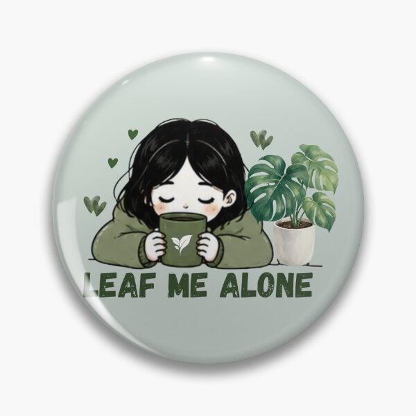 Item preview,  Leaf Me Alone | Cozy Coffee & Plant Lover Sticker | Cute Botanical Aesthetic Gift designed and sold by Reddiamond3 ⭐⭐⭐⭐⭐.