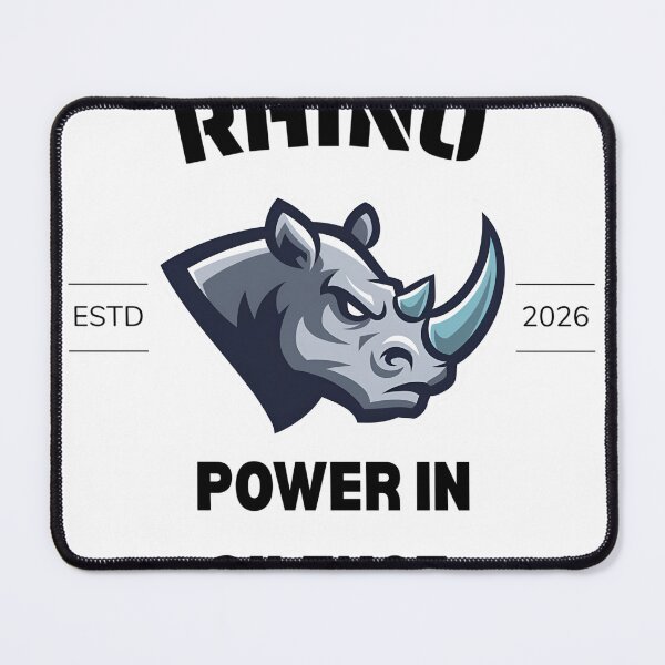 Item preview, Rhino Power in silence  designed and sold by AsifDesignCreativeStudio.
