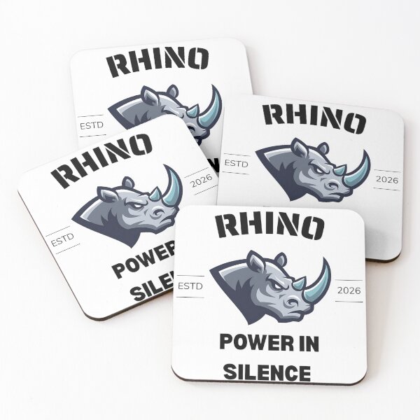 Item preview, Rhino Power in silence  designed and sold by AsifDesignCreativeStudio.
