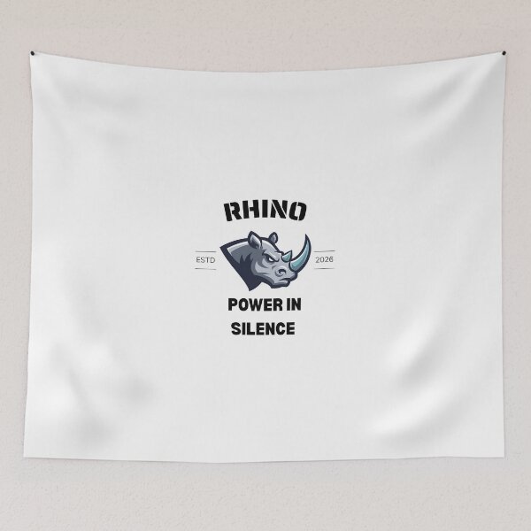 Item preview, Rhino Power in silence  designed and sold by AsifDesignCreativeStudio.