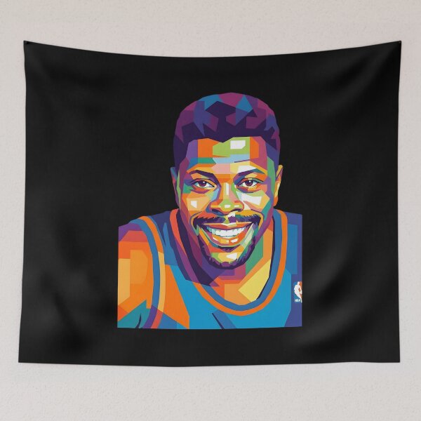 Aperçu de l'œuvre Patrick Ewing, art pop créée et vendue par Superkent.