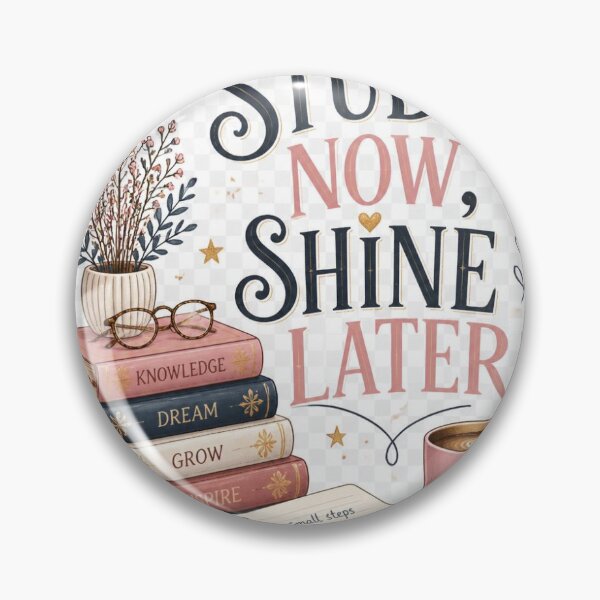 Item preview, Study Now Shine Later Cute Academic Motivation designed and sold by TibbuTees.
