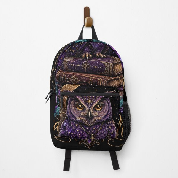 Item preview, Wisdom of the Night – Mystical Owl Library Art designed and sold by CosmicFlora Studio.