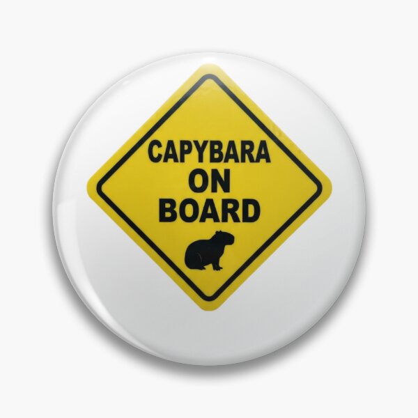 Item preview, Capybara On board funny sarcastic sarcasm baby meme parody christmas birthday designed and sold by CheeseBlueprint.