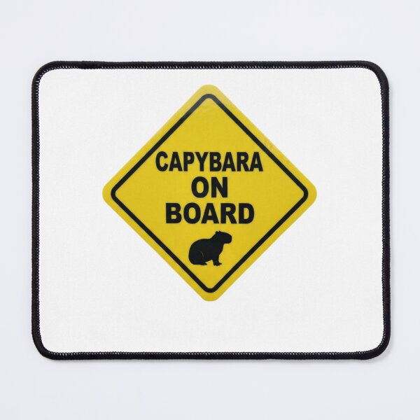 Item preview, Capybara On board funny sarcastic sarcasm baby meme parody christmas birthday designed and sold by CheeseBlueprint.