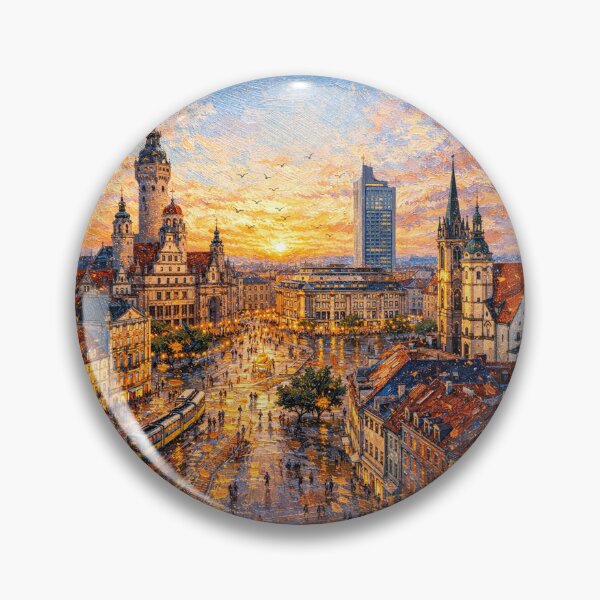 Item preview, A painting of Leipzig, Germany – A Beautiful place in Europe. designed and sold by GalleryKauffeld.
