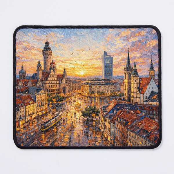 Item preview, A painting of Leipzig, Germany – A Beautiful place in Europe. designed and sold by GalleryKauffeld.