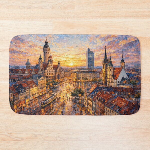 Item preview, A painting of Leipzig, Germany – A Beautiful place in Europe. designed and sold by GalleryKauffeld.