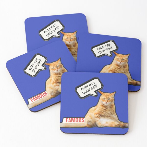 Item preview, Famous Orange Cat Express Yourself Funny Meme designed and sold by MariaPCMaria.