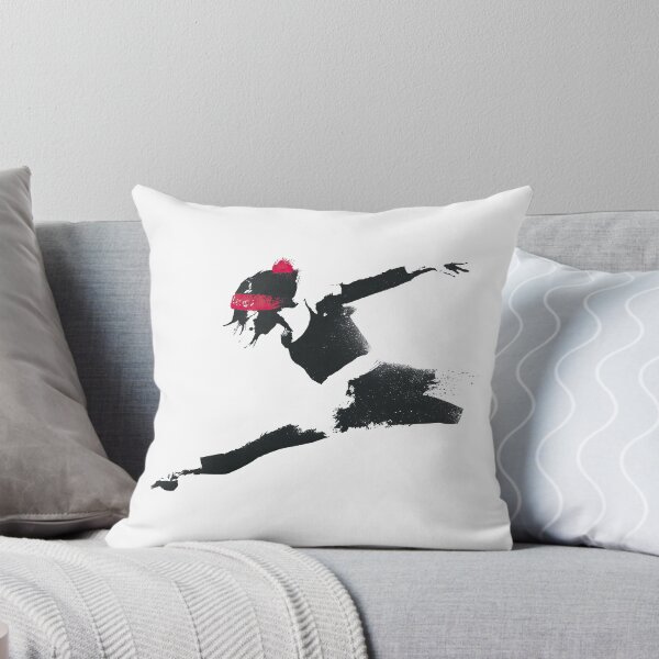 Item preview, Angelic Ballerina Leaping Gracefully With Wings Poster designed and sold by EdvvinStudios.