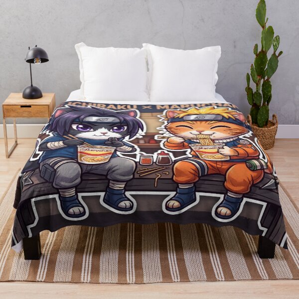Item preview, Anime Ninja Cats Eating Ramen: Maruchan Noodle Shop designed and sold by CuteKats.