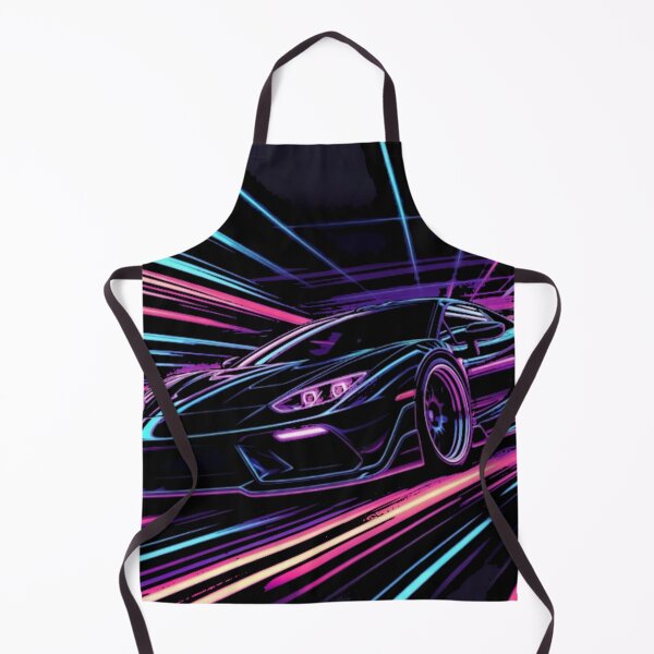 Item preview, Neon Synthwave Supercar | Retro Futuristic Cyberpunk Speed Art designed and sold by Nexus Space.