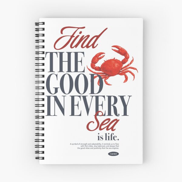 Item preview, Find the Good in Every Sea – Red Crab Positivity Design designed and sold by WATEKE.