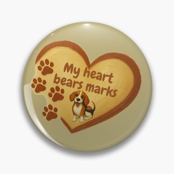 Item preview, Beagle Heart Marks  - My Heart Bears Marks  designed and sold by OLYUS.