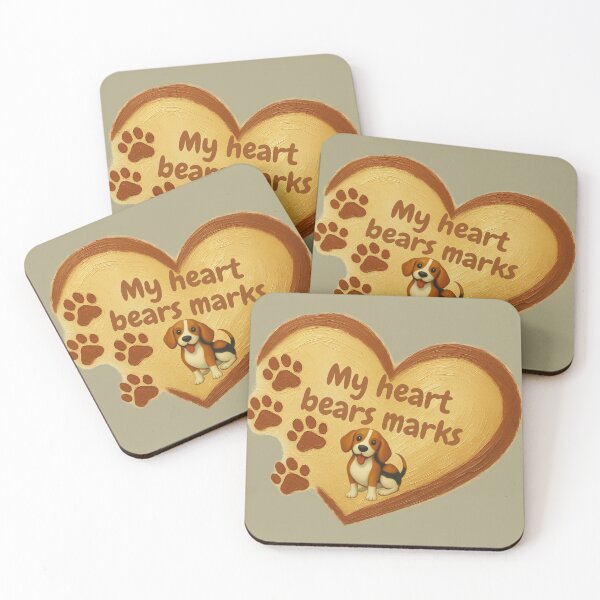 Item preview, Beagle Heart Marks  - My Heart Bears Marks  designed and sold by OLYUS.