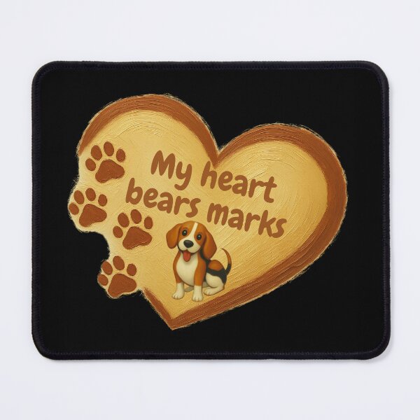Item preview, Beagle Heart Marks - My Heart Bears Marks designed and sold by OLYUS.