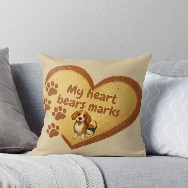 Item preview, Beagle Heart Marks  - My Heart Bears Marks  designed and sold by OLYUS.