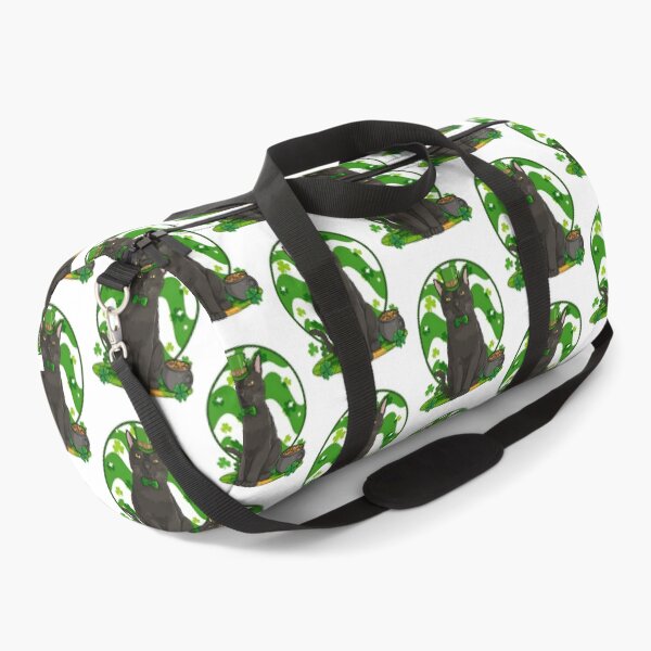 Item preview, Black Cat Leprechaun Hat Shamrock Pot O Gold Art designed and sold by OlyvieArt.