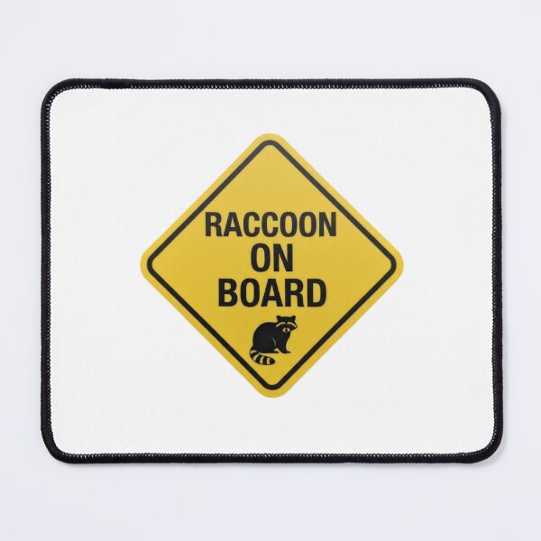 Item preview, Raccoon On board funny sarcastic sarcasm baby meme parody christmas birthday designed and sold by CheeseBlueprint.