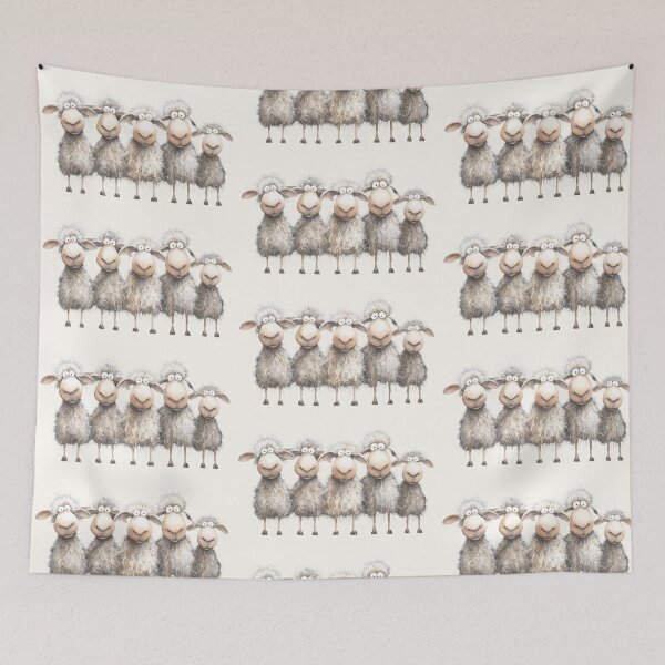 Item preview, Gorgeous Sheep ' Counting Sheep’ BY SHiRLeY MacARTHuR designed and sold by Shirley MacArthur Art.