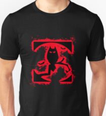Bat halloween red and black silhouette Unisex T-Shirt
