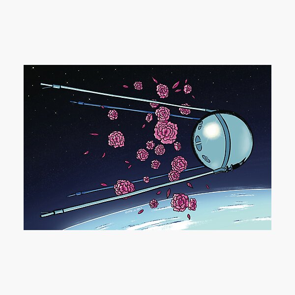 Sputnik & Roses Photographic Print