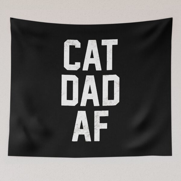 Item preview, Cat Dad AF Distressed Typography designed and sold by OlyvieArt.