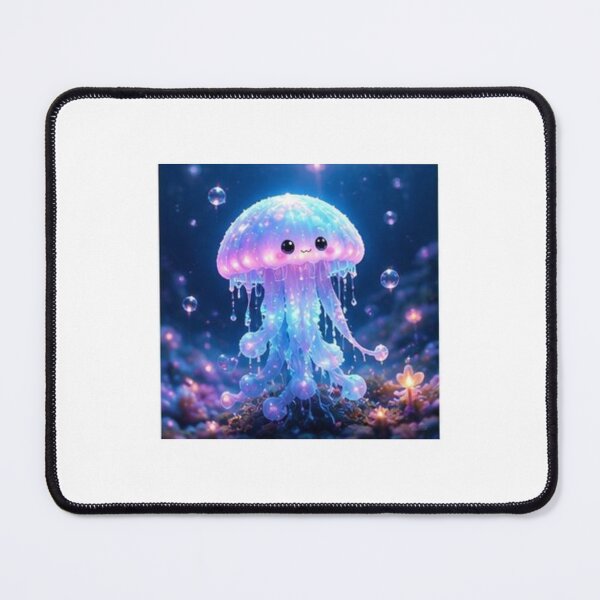 Item preview, Cute Glowing Space Jellyfish in Galaxy designed and sold by ThilankaDesign.