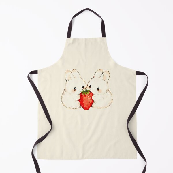 Item preview, Cute Strawberry Bunny Couple Illustration designed and sold by jianina-alondra.