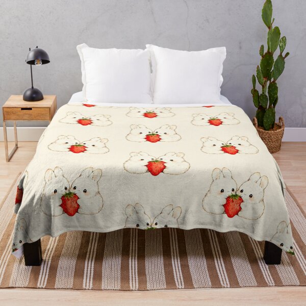 Item preview, Cute Strawberry Bunny Couple Illustration designed and sold by jianina-alondra.