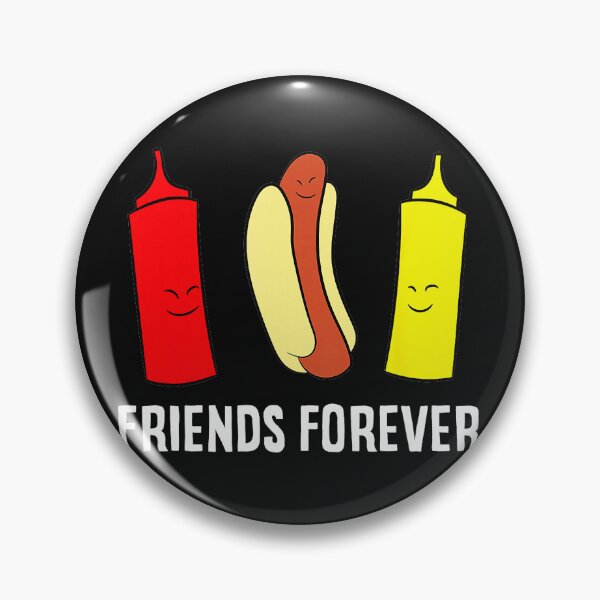 Item preview, Friends Forever Hot Dog Ketchup Mustard Foodie Best Friends designed and sold by BrockmeyeSB.