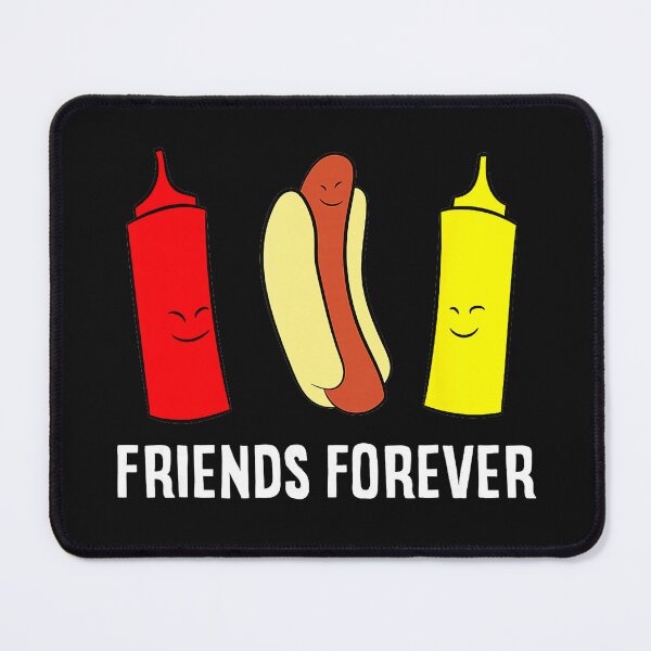 Item preview, Friends Forever Hot Dog Ketchup Mustard Foodie Best Friends designed and sold by BrockmeyeSB.