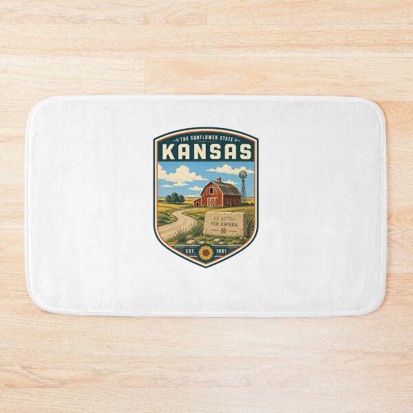 Item preview, The Sunflower State Kansas Ad Astra Per Aspera Est. 1861 State Pride Kansan Travel designed and sold by Star3NowForMe.