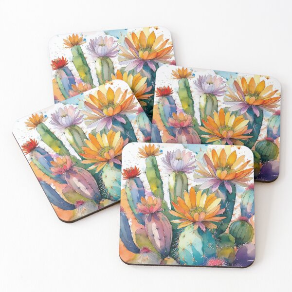 Item preview, Colorful Cactus Watercolor | Vibrant Desert  designed and sold by Becky-Poppins.