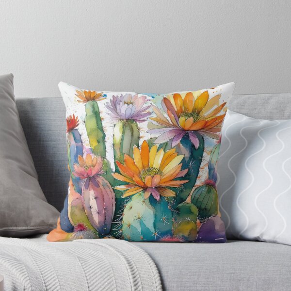 Item preview, Colorful Cactus Watercolor | Vibrant Desert  designed and sold by Becky-Poppins.
