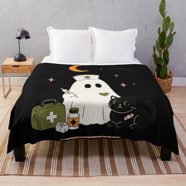 Item preview, Halloween Nurse Ghost Cat Medical Healthcare designed and sold by BrockmeyeSB.