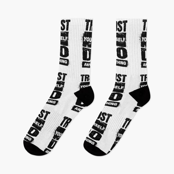 Item preview, Trust Yourself Do Anything – Bold Grunge Motivational Typography designed and sold by Simon-art-land.