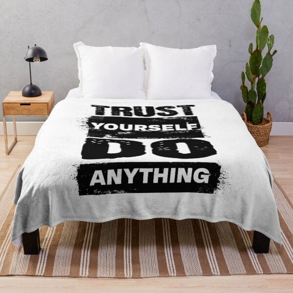Item preview, Trust Yourself Do Anything – Bold Grunge Motivational Typography designed and sold by Simon-art-land.