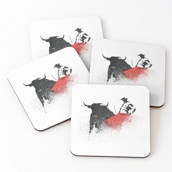Item preview, Fierce Bull And Matador Arena Combat Stencil designed and sold by EdvvinStudios.