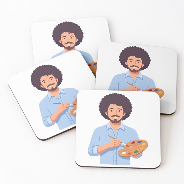 Item preview, Bob Ross, pintor y artista con paleta. designed and sold by Karamram Studio.
