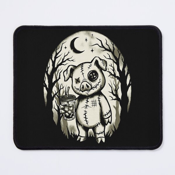 Item preview, Voodoo Pig Bubble Tea Spooky Gothic Animal designed and sold by BrockmeyeSB.