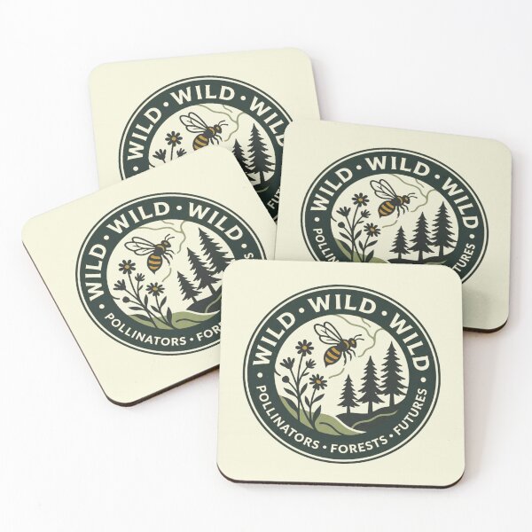 Item preview, Wild Wild Wild Honey Bee Forest Conservation Nature Badge designed and sold by Amr Darwish Graphic designer.