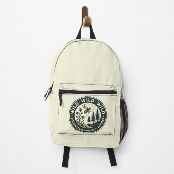 Item preview, Wild Wild Wild Honey Bee Forest Conservation Nature Badge designed and sold by Amr Darwish Graphic designer.