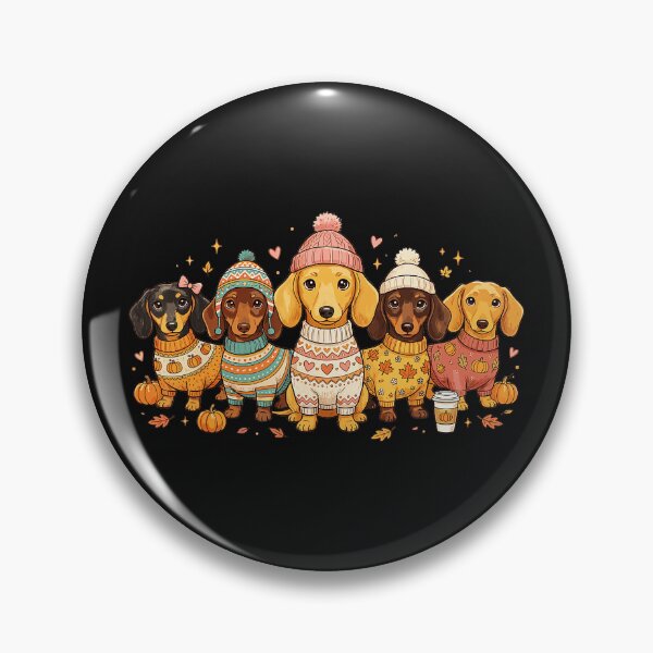 Item preview, Autumn Dachshunds Pumpkin Spice Wiener Dog Lovers designed and sold by BrockmeyeSB.