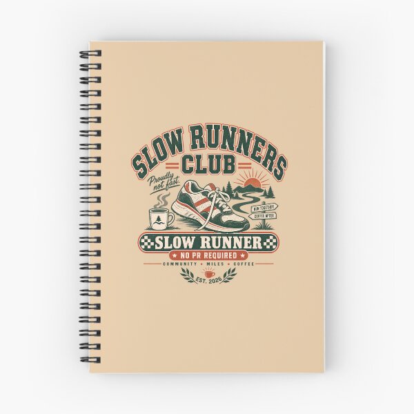 Item preview, Slow Runner Vintage Running Club Coffee Community Retro Badge designed and sold by KakangMudi.