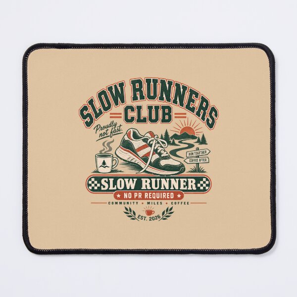 Item preview, Slow Runner Vintage Running Club Coffee Community Retro Badge designed and sold by KakangMudi.